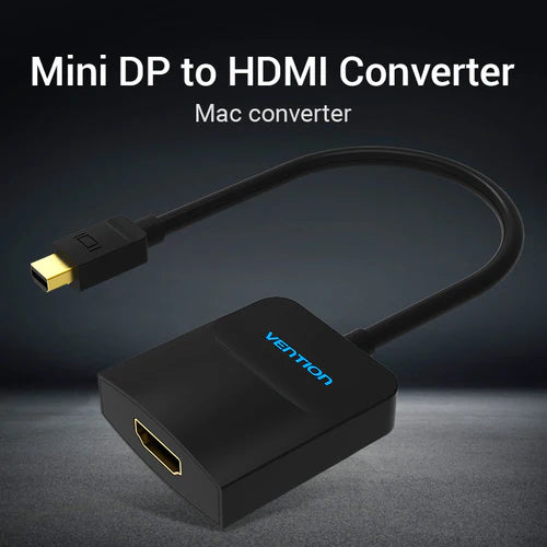 Vention Mini DisplayPort (DP) to HDMI Converter – VEN-HBCBB High-Speed 1080P Adapter for PC, Laptop &amp; Monitor