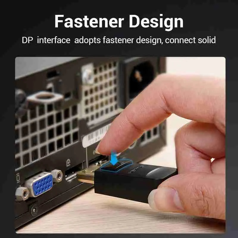 Vention DisplayPort to VGA Cable 1.5m– HBLBG High-Resolution Display Adapter for PC, Laptop &amp; Monitor