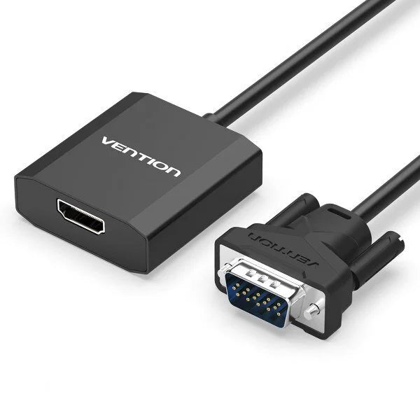 Vention VGA to HDMI Converter with Audio &amp; Micro USB Power - Full HD Adapter ACEB0