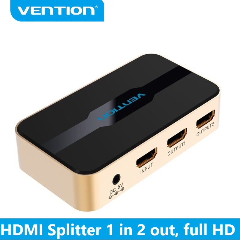 Vention HDMI Splitter 1 In 2 Out – 4K Video Distribution Hub (VEN-ACBG0)