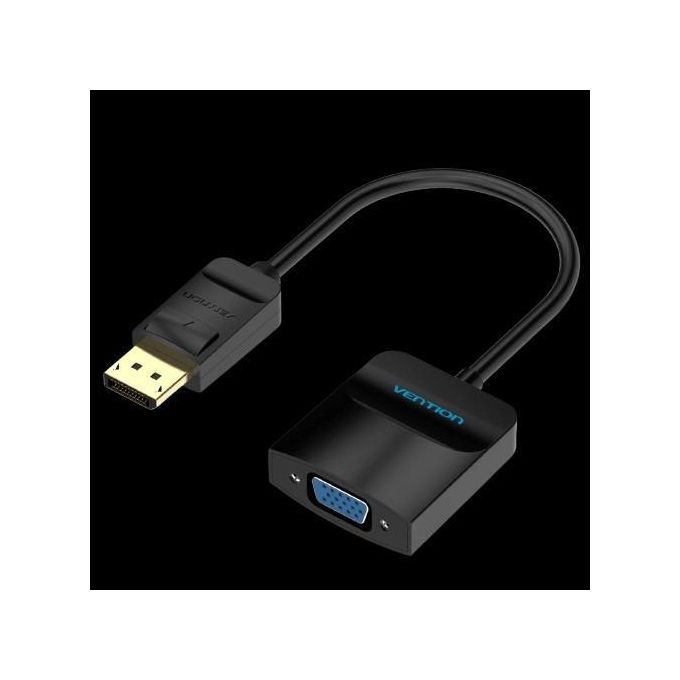 Vention DisplayPort to VGA Converter (0.15M) – HBFBB Compact HD Adapter for PC, Laptop &amp; Monitor