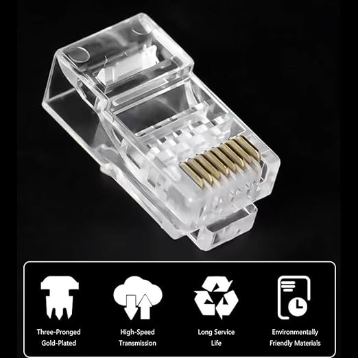 UGREEN Cat6 UTP RJ45 Modular Plugs NW120 (UG-60558) – Ethernet Connectors 100 Pack