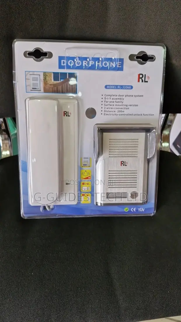 RL-3206B Apartment Home Security Door Phone – 2-Wire Audio Intercom System with Doorbell for Secure Communication