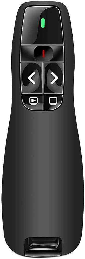 Vention Wireless PowerPoint Presentation Remote Clicker with Red Laser Pointer &amp; Dual USB Receiver (KQIH0)