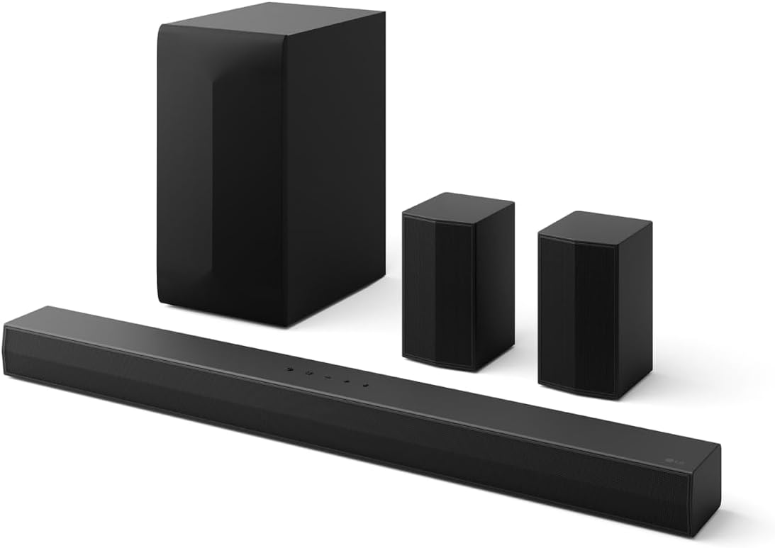 LG S65T 3.1 Channel 420W Soundbar with Wireless Subwoofer, Dolby Audio &amp; Bluetooth Connectivity
