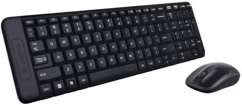 Logitech MK220 Wireless Keyboard and Mouse Combo – Compact USB Keyboard &amp; Mouse Set for PC &amp; Laptop