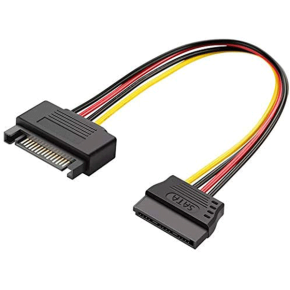 Vention SATA 15-Pin Power Extension Cable 0.3M – Reliable PSU to HDD/SSD Power Cable (VEN-KDABY)
