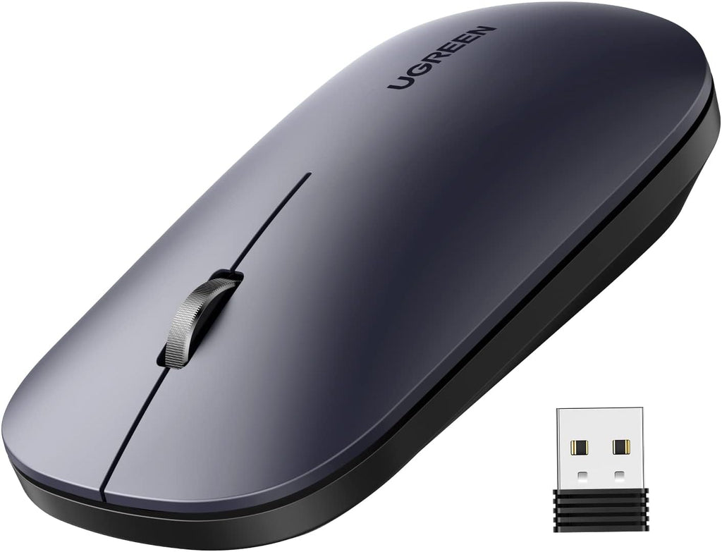UGREEN MU001 Portable Wireless Mouse – Grey