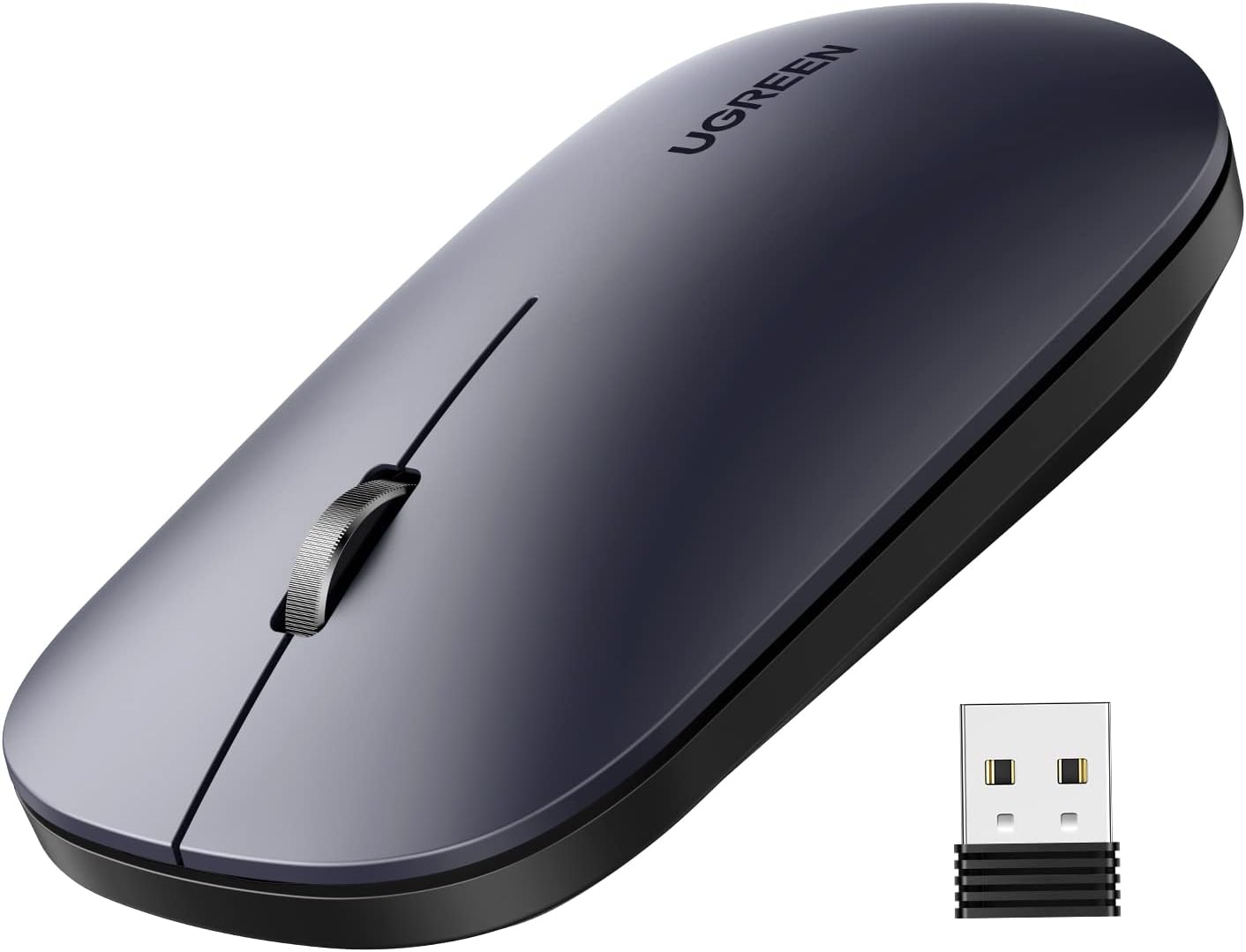 UGREEN MU001 Portable Wireless Mouse – Grey