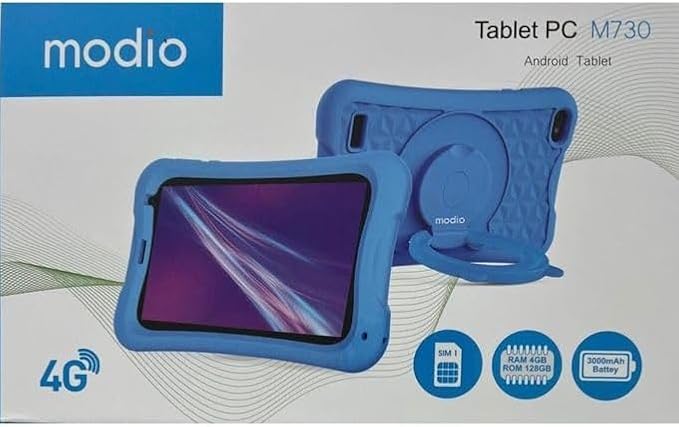 Modio M730 Kids Tablet – 6GB RAM + 256GB Storage Android Educational Tablet for Children