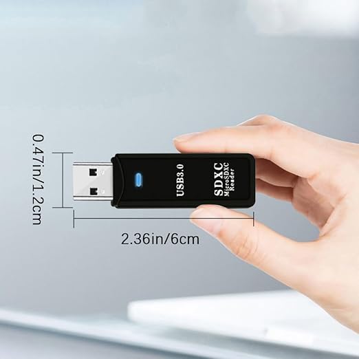 Vention 2-in-1 USB 3.0 Card Reader SD &amp; TF (CLIH0) – High-Speed Memory Card Adapter for PC/Laptop