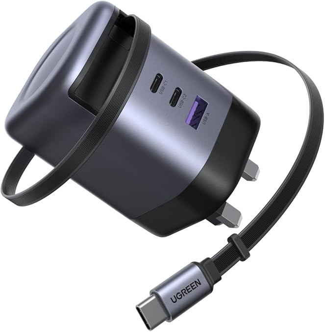 UGREEN Nexode Pro 100W GaN Fast Charger X757 + 100W USB-C Cable – PD Fast Charging Adapter