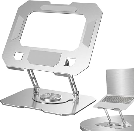 Vention Height Adjustable Tablet Stand – Foldable Desk Holder for iPad &amp; Tablets (KSGL0)