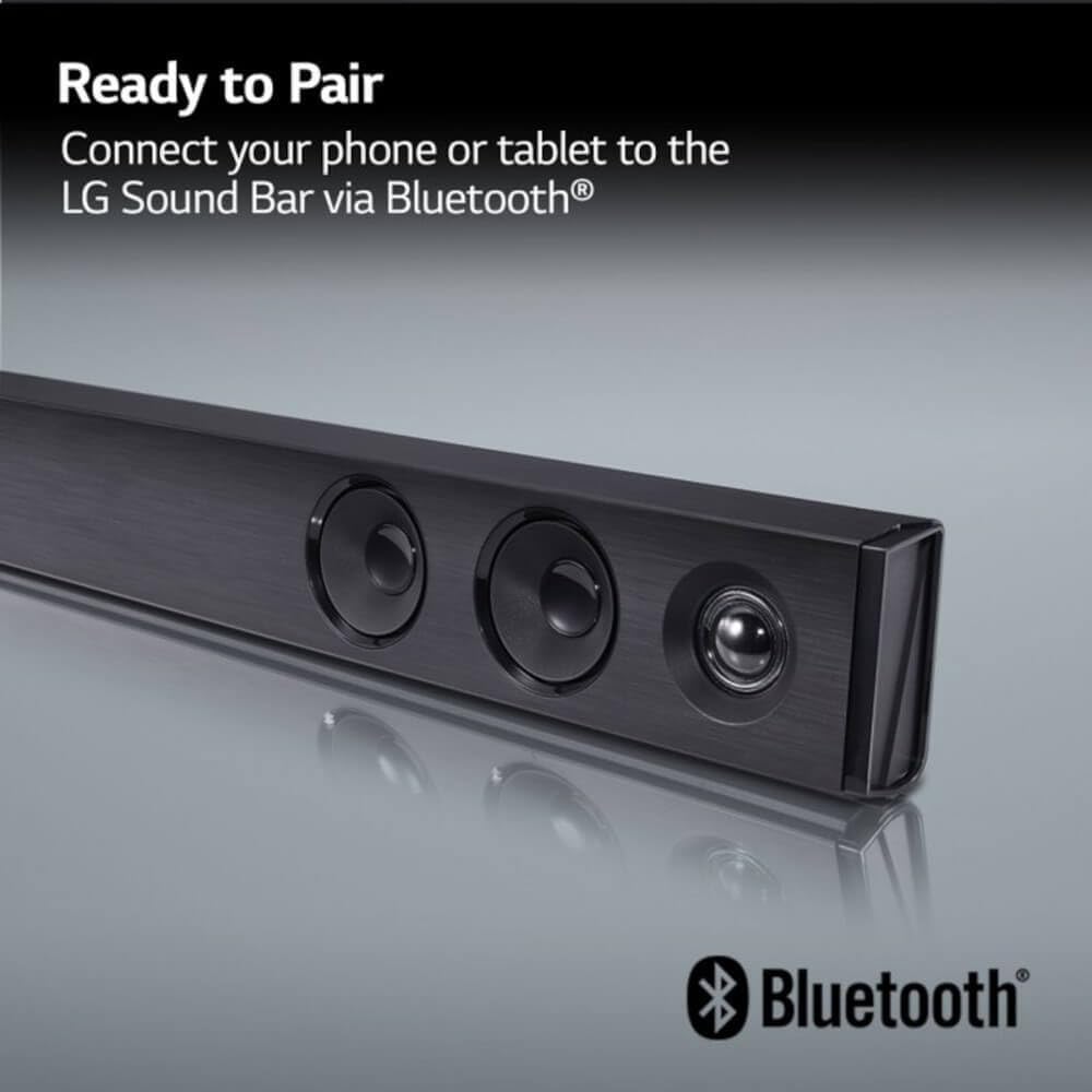 LG SQC2 2.1 Channel Bluetooth Soundbar with Wireless Subwoofer &amp; Dolby Digital Audio