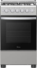 Midea 50E3G1H-SL Cooker 50x60 – 3 Gas + 1 Electric Hob with Oven, Stainless Steel