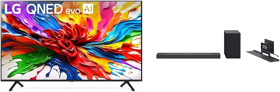 LG 65QNED70A 65 Inch 4K QNED Smart TV (2025) with AI Processor, HDR10 & webOS