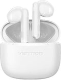 Vention True Wireless Bluetooth Earbuds ELF E06 – White NBKWO | TWS In-Ear Earphones with Deep Bass, Mic &amp; Charging Case