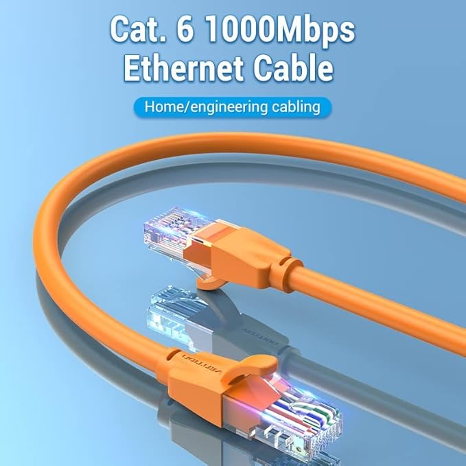 Vention Cat6 UTP Patch Cable 2M – Orange (IBE0H) Ethernet Cable