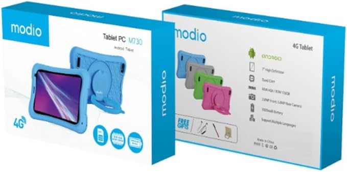 Modio M730 Kids Tablet – 6GB RAM + 256GB Storage Android Educational Tablet for Children