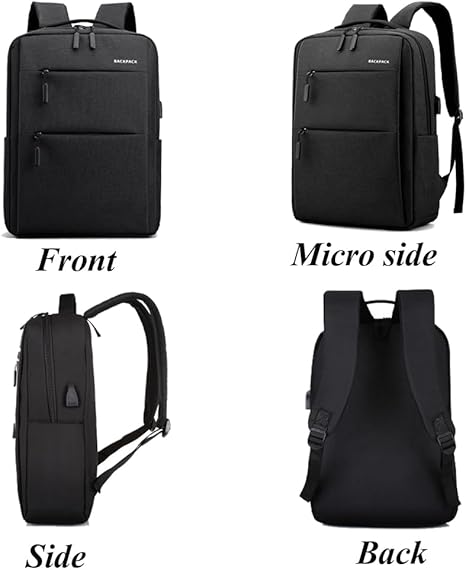 Vention 15.6″ Laptop Backpack – Water-Resistant Business Travel Bag (46×31×16cm, Black, KRNB0)