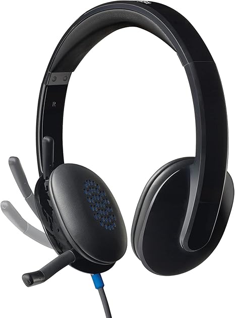 Logitech H540 USB Headset – Noise-Cancelling Microphone, High-Quality Audio Over-Ear Headphones for PC &amp; Mac