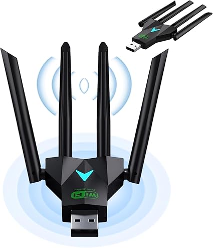 UGREEN AC650 Dual Band WiFi Adapter CM496 (UG-90339) – High-Gain USB Wireless Dongle for PC &amp; Laptop