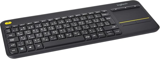 Logitech K400 Plus Wireless Touch TV Keyboard – Built-In Touchpad Keyboard for Smart TV, PC &amp; Laptop