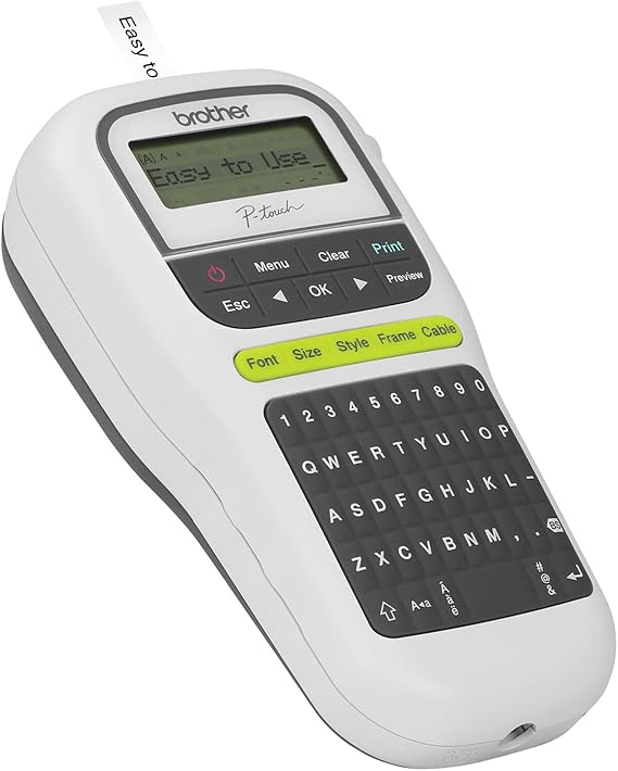 Brother PT-H110 Portable Label Printer | Handheld P-Touch Label Maker for Home &amp; Office Organization