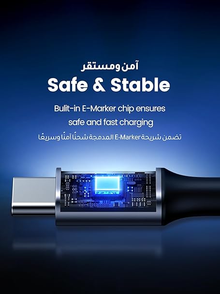 UGREEN Uno USB-C to USB-C Cable 2M L509 | 100W 5A Fast Charging Type-C PD Cable for Laptop &amp; Phone