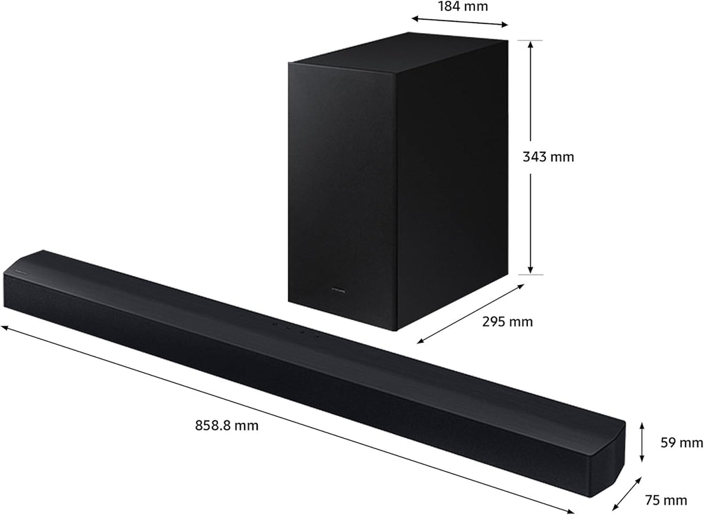 Samsung HW-C450 2.1 Channel Soundbar with Wireless Subwoofer, DTS Virtual:X &amp; Bass Boost