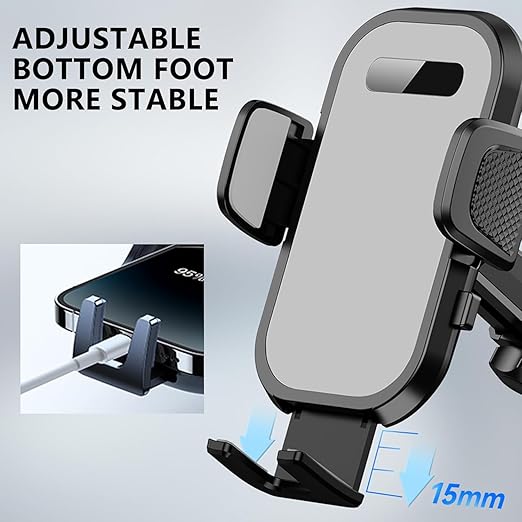 Vention Auto-Clamping Car Phone Mount with Suction Cup (KCOB0) – 360° Dashboard &amp; Windshield Holder for Smartphones