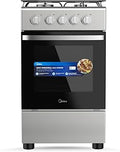 Midea 60E3G1H6F-BK Cooker 60x60 – 3 Gas + 1 Electric Hob with Oven