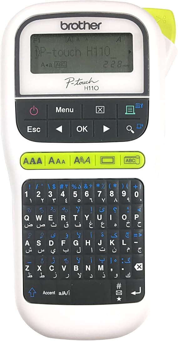Brother PT-H110 Portable Label Printer | Handheld P-Touch Label Maker for Home &amp; Office Organization