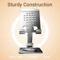 Vention Articulating Desk Phone Stand with 360° Rotating Base – Adjustable Mobile Holder (KSDH0)