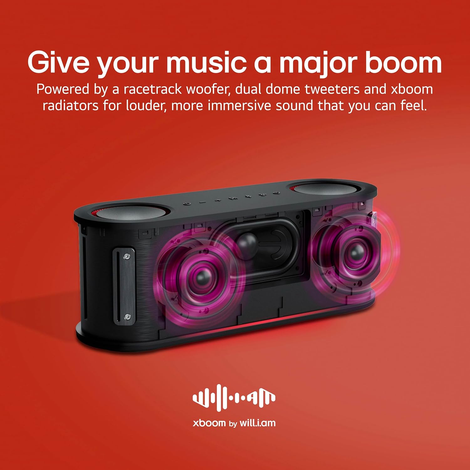 LG XBOOM Bounce Portable Bluetooth Speaker 40W – Powerful Wireless Sound, Deep Bass &amp; Long Battery Life