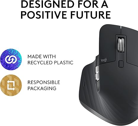 Logitech MX Master 4 Wireless Mouse – Ergonomic Silent Mouse for Laptop, PC &amp; Mac - Graphite