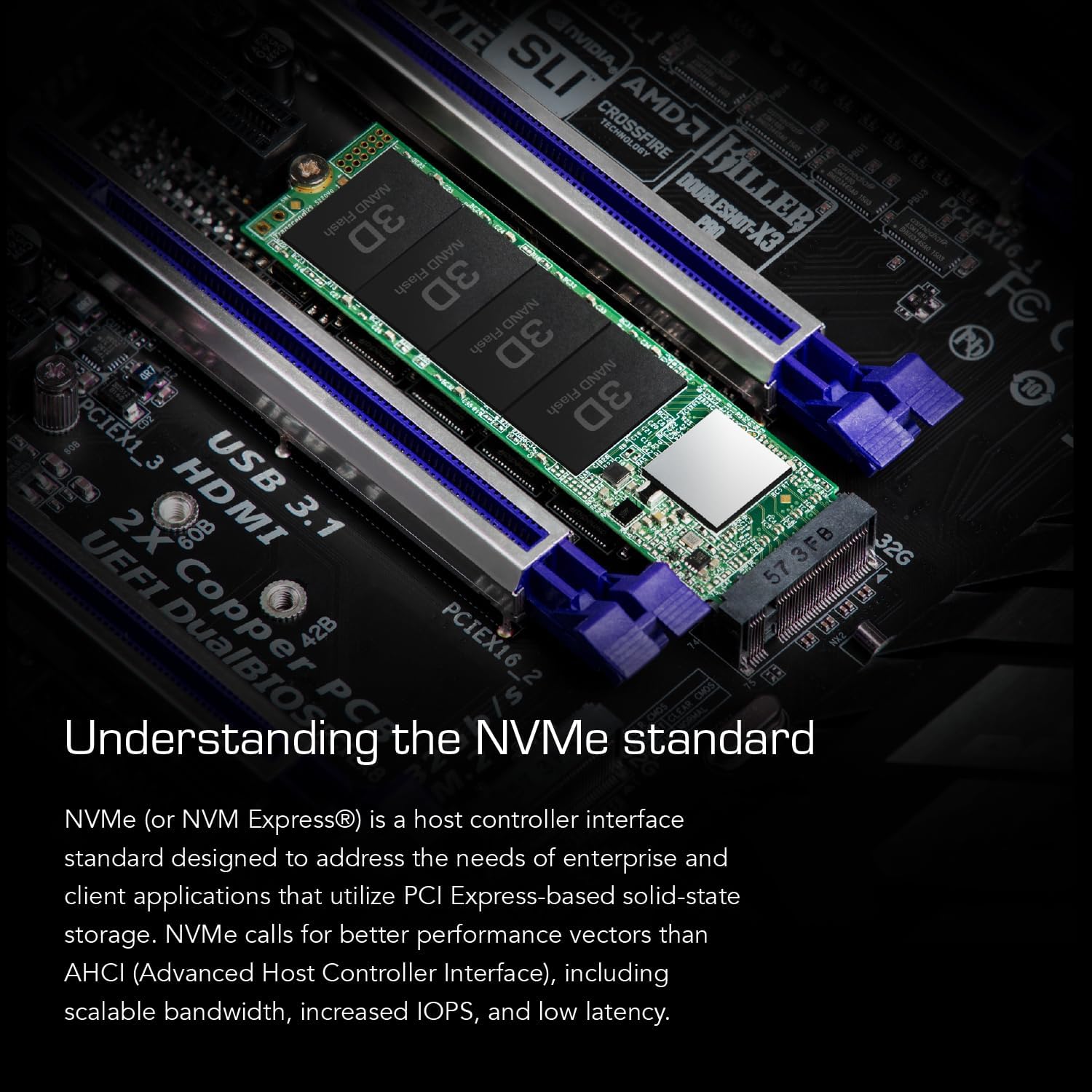 Transcend 110S 512GB NVMe M.2 SSD (PCIe Gen 3x4) 2280 – High-Speed Internal Solid State Drive TS512GMTE110S