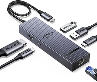 UGREEN CM498 9-in-1 USB-C Multifunction Hub (UG-15600) – 4K HDMI, Ethernet, USB &amp; PD Charging