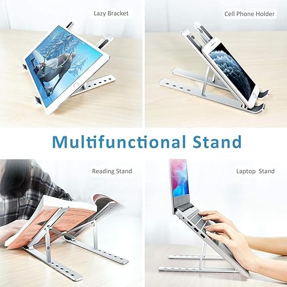 Vention Adjustable Tablet &amp; Laptop Stand – Height Adjustable 69–118mm Desk Holder (KDNW0)