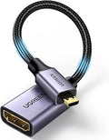 UGREEN HD127 Micro HDMI to HDMI 4K Cable Male to Male Black 1m (UG- 30148)