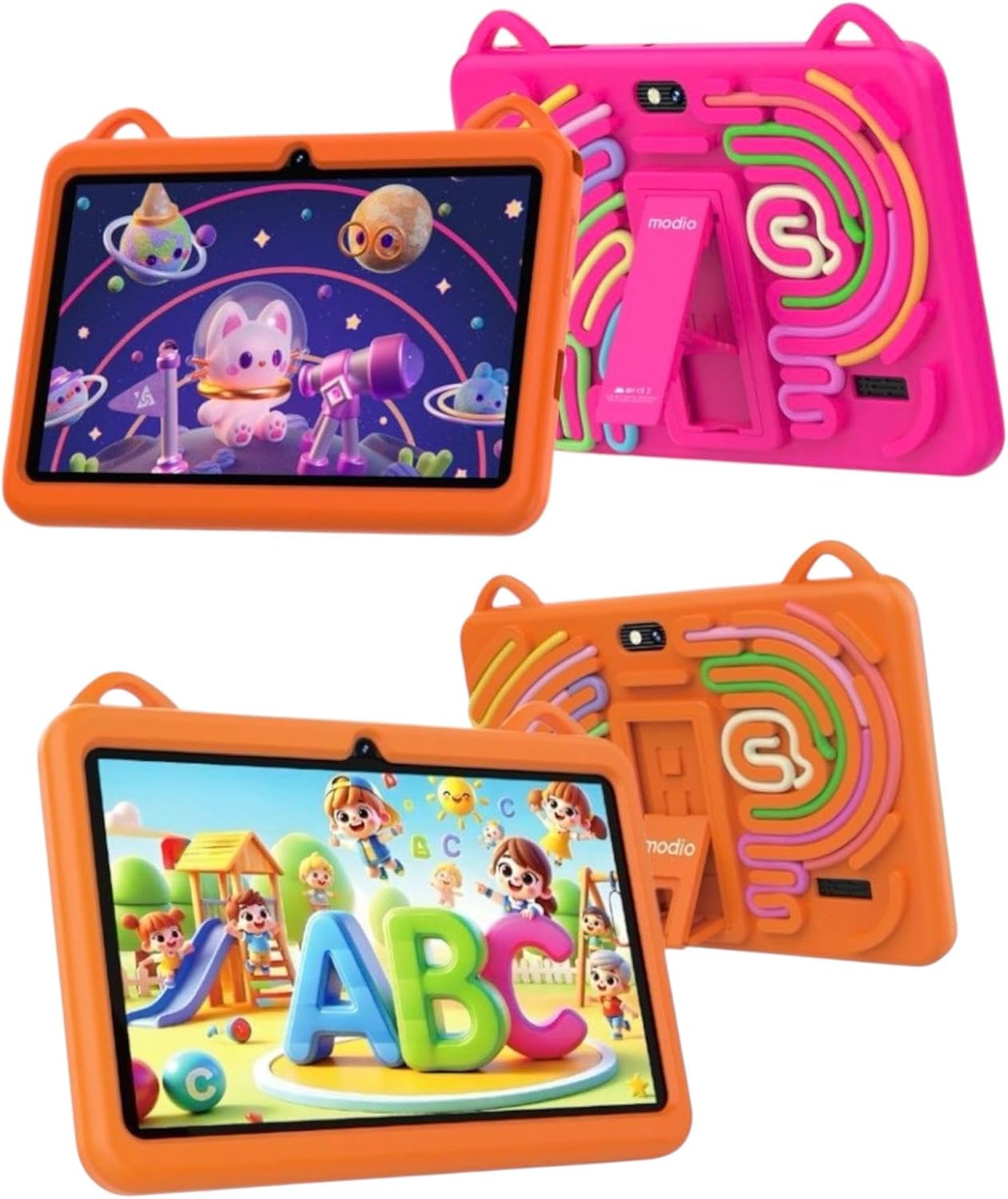 Modio M75 Kids Tablet 7-Inch HD Display – Android 13, 6GB RAM, Parental Control Learning Tablet for Children