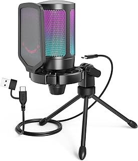 UGREEN CM564 Desktop USB Microphone – Plug &amp; Play Condenser Mic for Streaming, Gaming &amp; Podcasting (UG-90416)