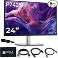 Dell P2425H 24” FHD IPS Monitor – 1080p Full HD Display 100Hz with HDMI, DisplayPort, USB 3.0