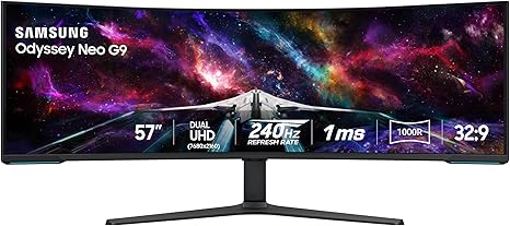 Samsung Odyssey Neo G7 32" 4K UHD Mini LED Curved Gaming Monitor – 165Hz, 1ms, Quantum HDR2000 (LS32BG750NPXEN / G75NP)