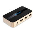 Vention 1x4 HDMI Splitter – Gold Aluminum Alloy, 1 Input to 4 Outputs, HDMI Video Distribution Hub (ACCGO)