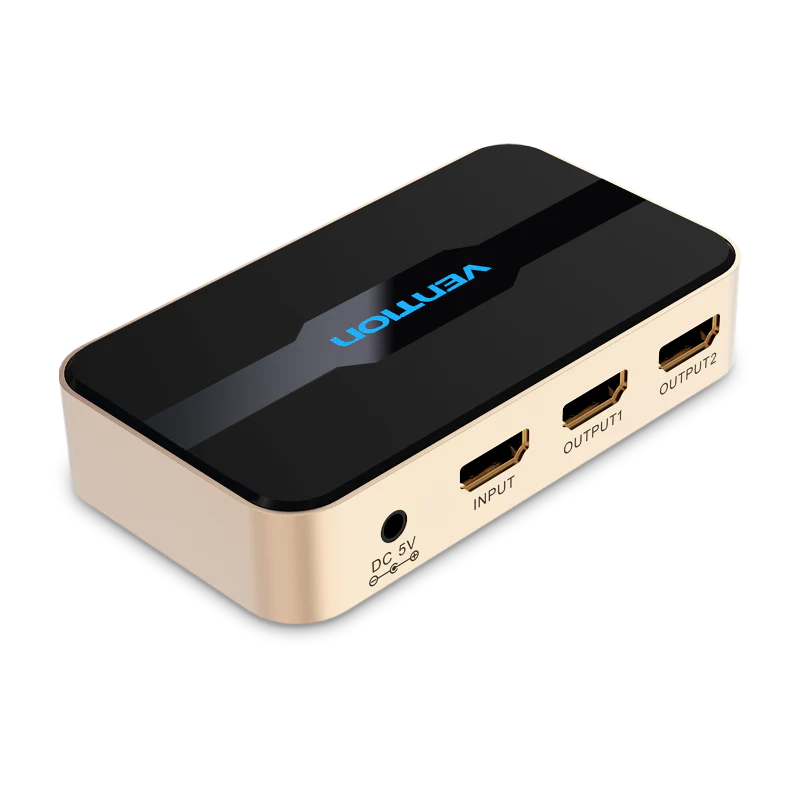 Vention HDMI Splitter 1 In 2 Out – 4K Video Distribution Hub (VEN-ACBG0)