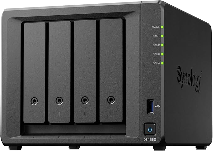 Synology DiskStation DS425+ 4-Bay NAS – High-Performance Network Attached Storage for Home &amp; Business