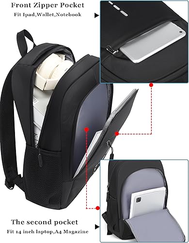 Vention KRRB0 Water-Repellent Anti-Theft Laptop Backpack – Black (15.6”, 45×30×15cm) Travel &amp; Business Bag