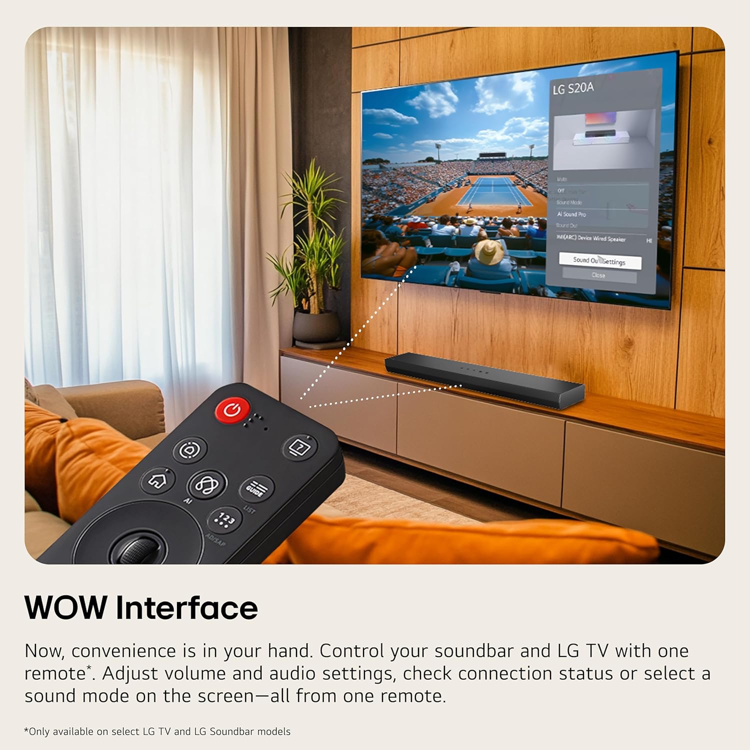 LG S40TR 4.1 Channel Home Theater Soundbar with Dolby Audio®, Wireless Subwoofer &amp; Rear Surround Speakers