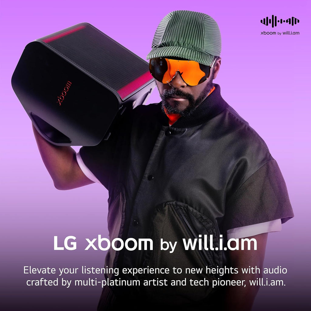 LG XBOOM Stage 301 by will.i.am Portable Party Speaker with Bluetooth, Powerful Sound &amp; Dynamic Lighting